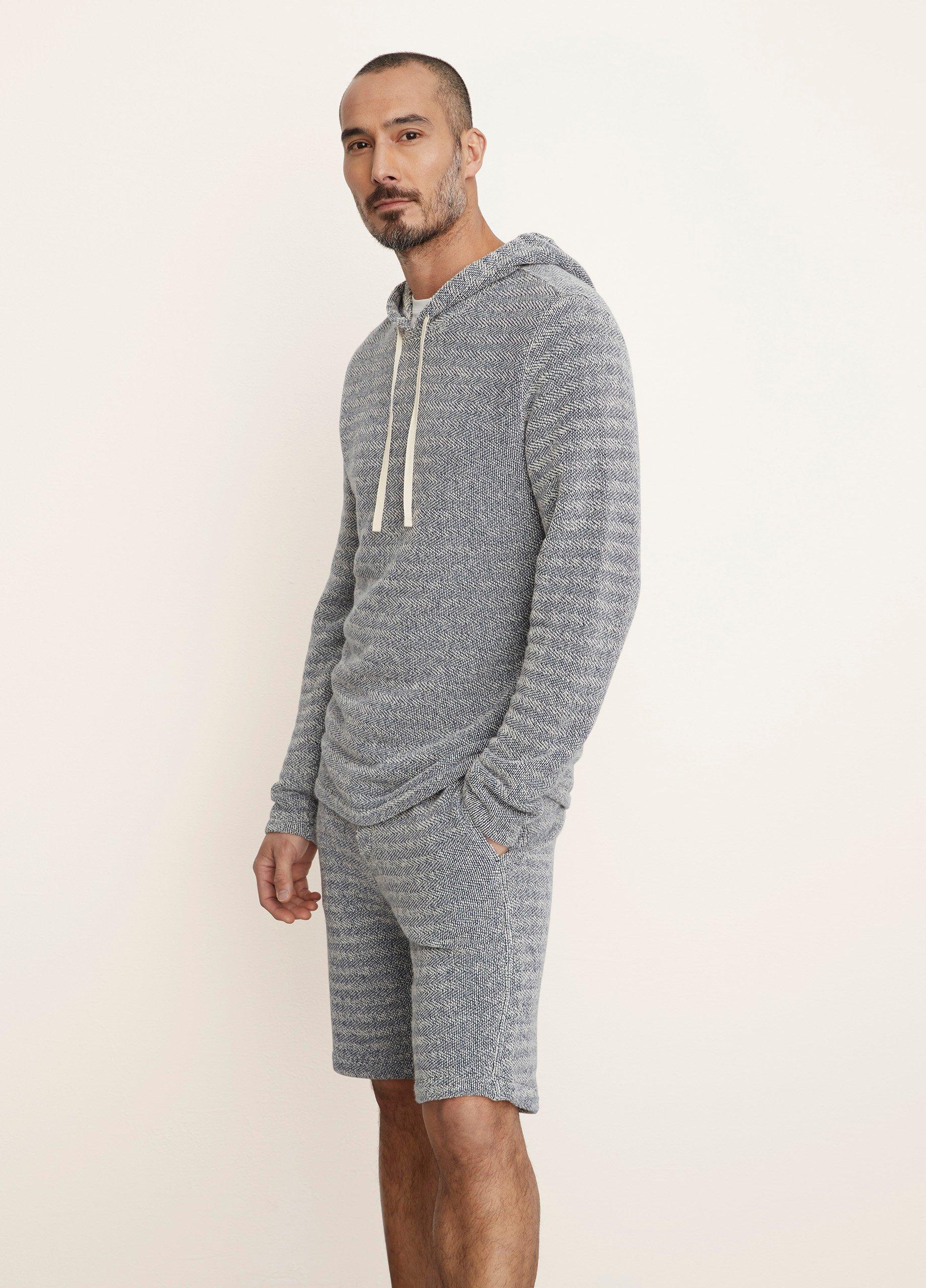 French Terry Button-Down Hoodie image number 2