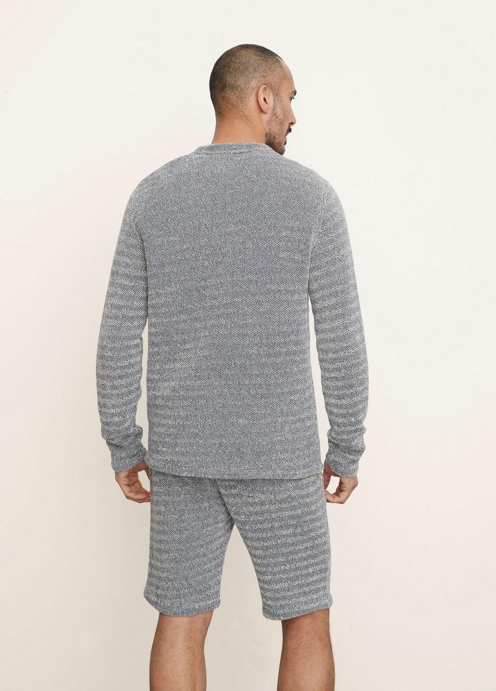 Loose Knit French Terry Long Sleeve Crew