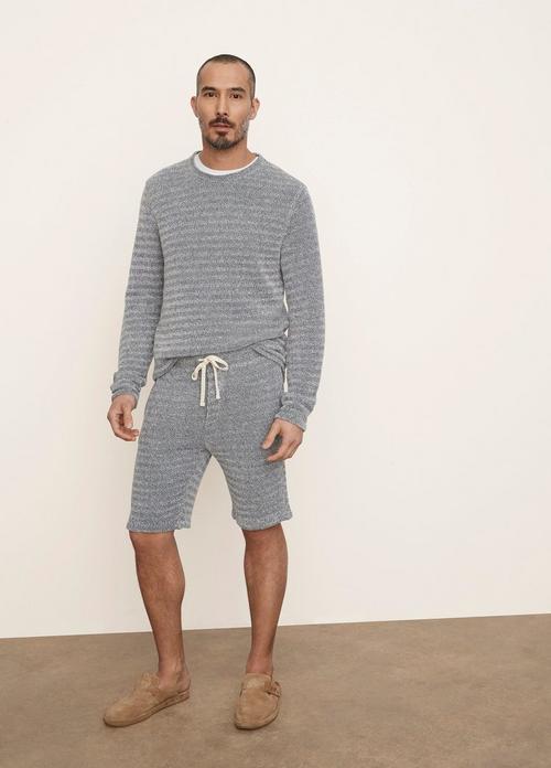 Loose Knit French Terry Long Sleeve Crew