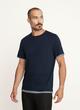 Pima Cotton Double Layer Stripe Short Sleeve Tee image number 2