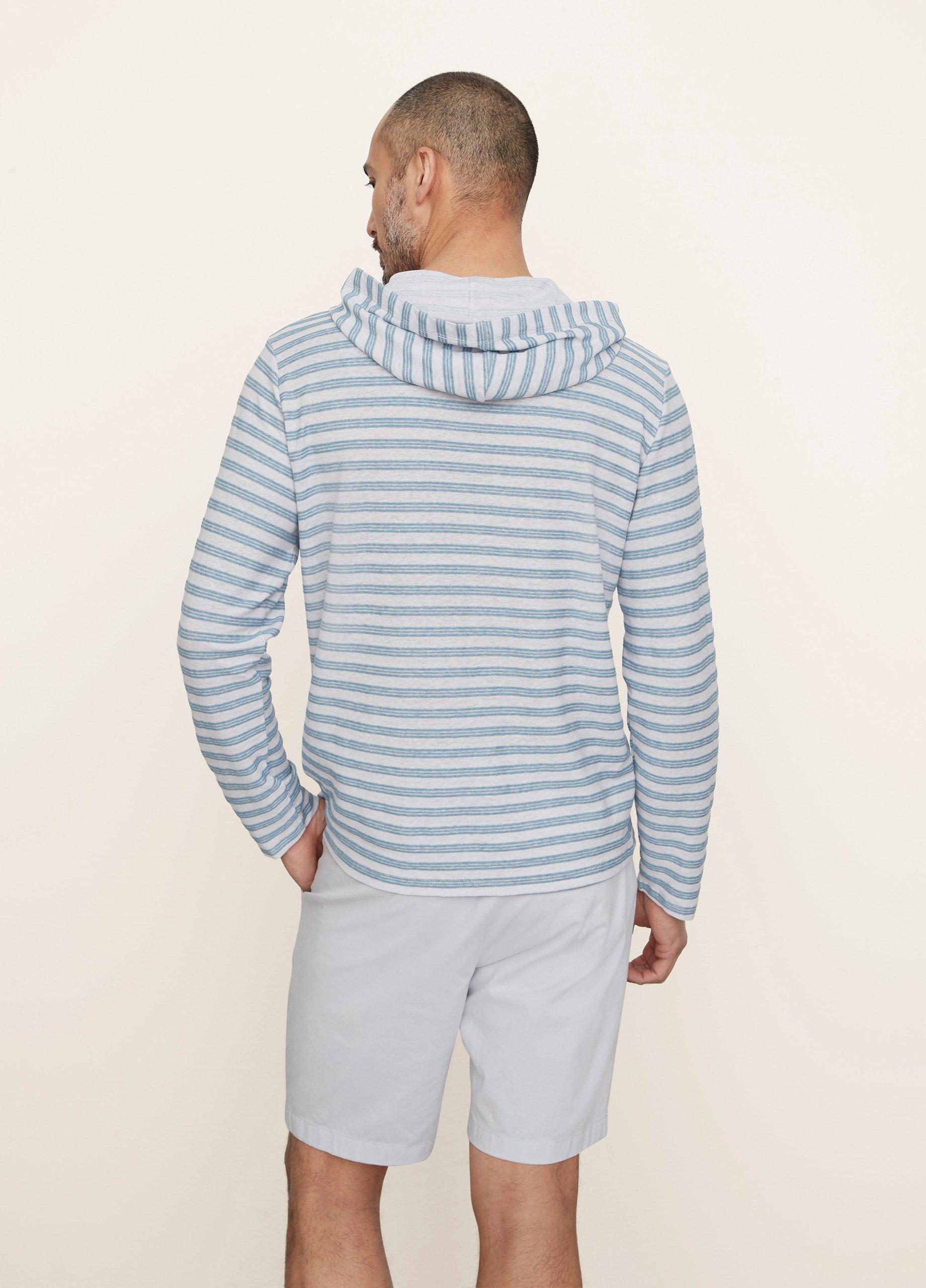 Textured Stripe Popover Hoodie image number 3