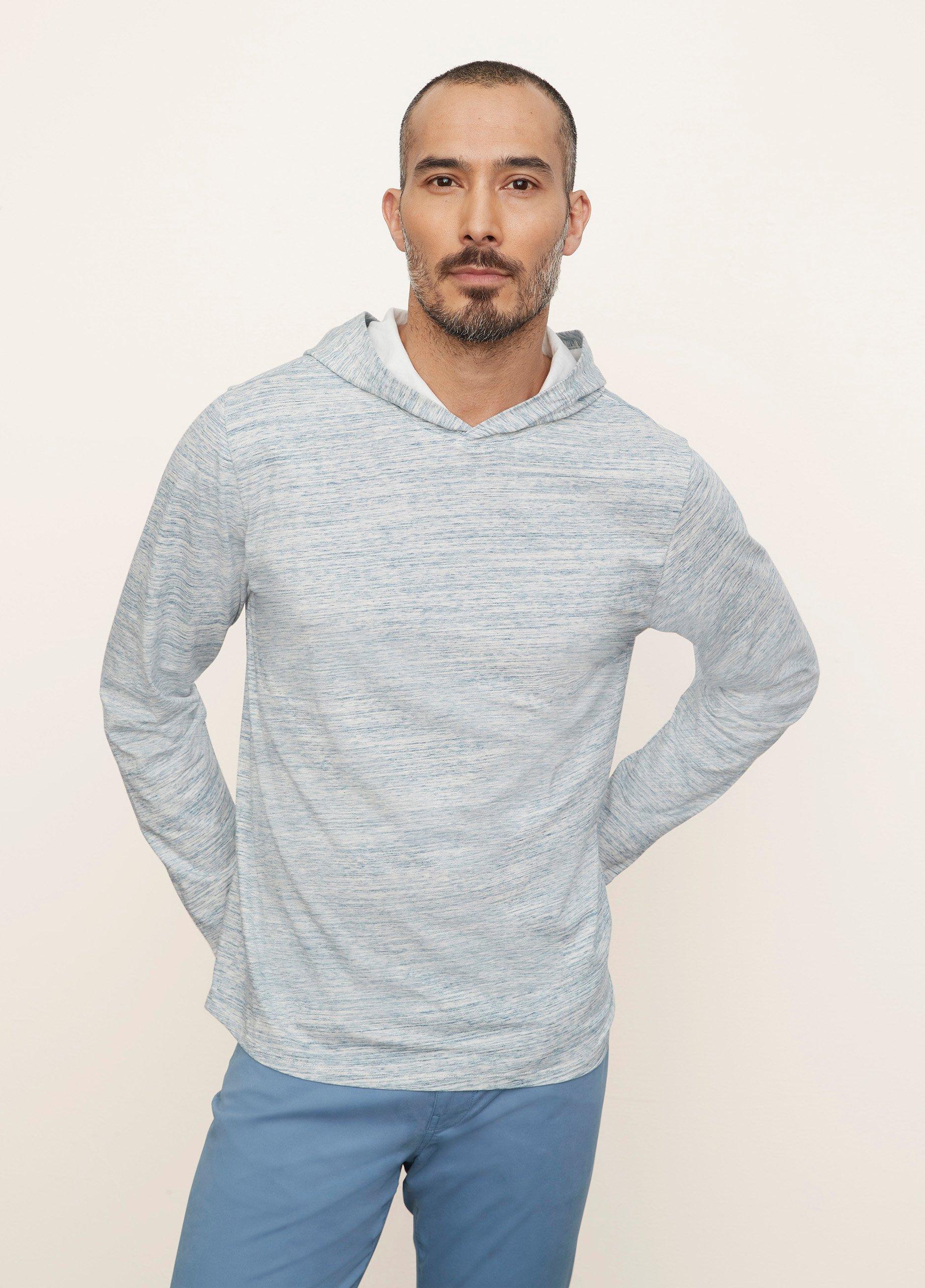 Streaky Jersey Popover Hoodie image number 1