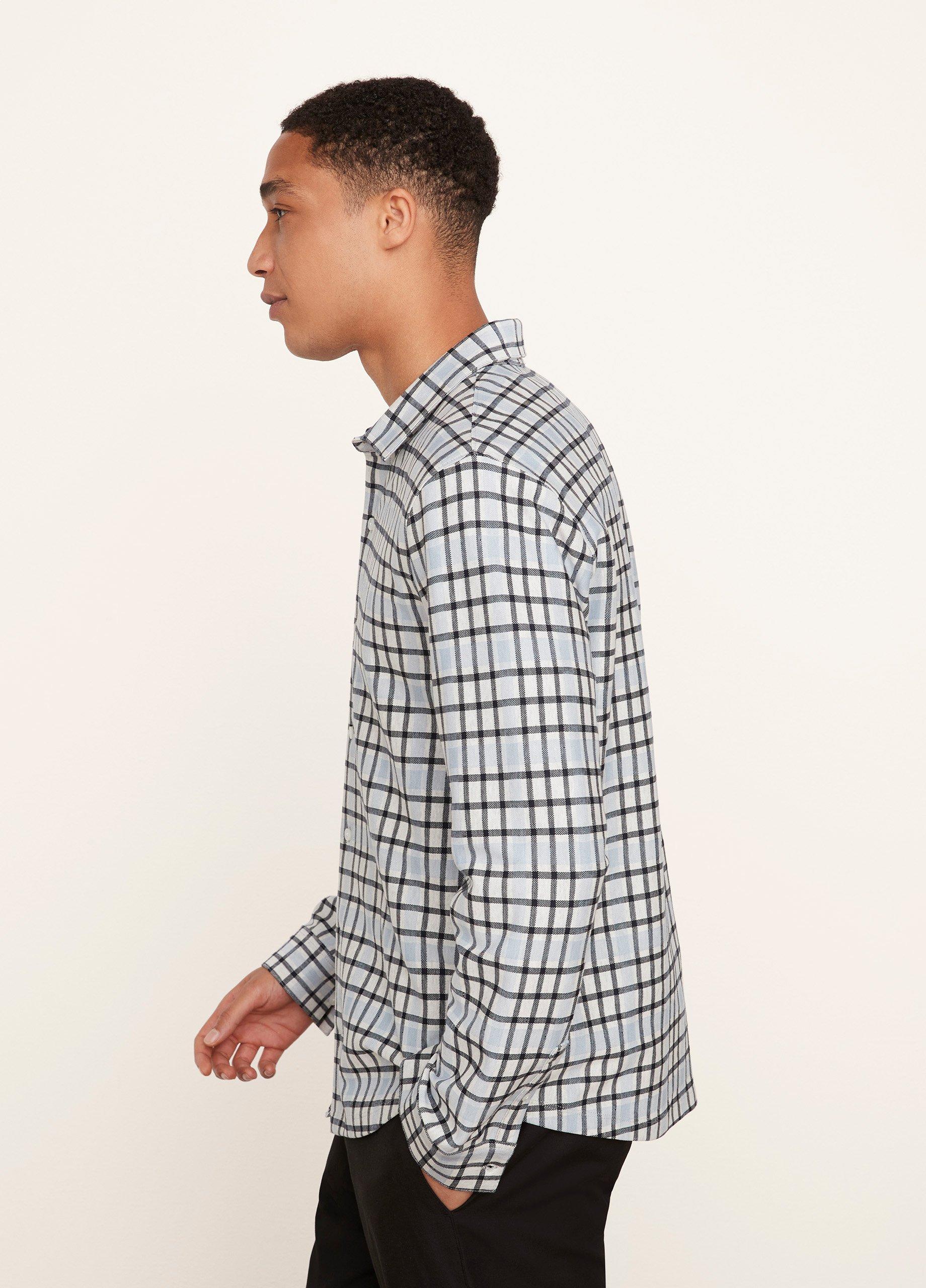 Plaid Double-Knit Button-Down Shirt image number 2