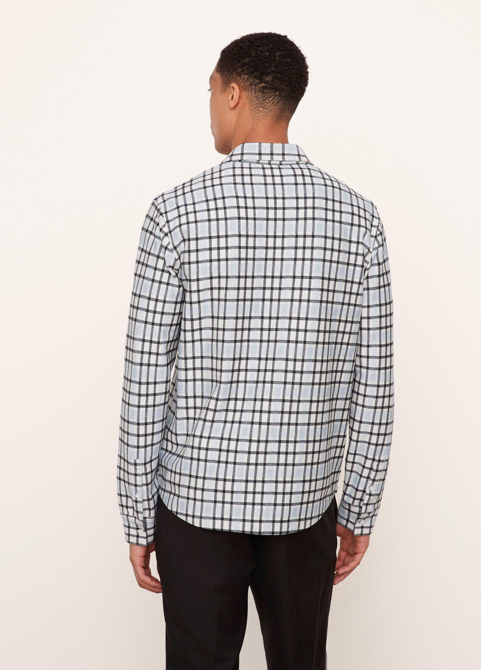 Plaid Double-Knit Button-Down Shirt image number 3