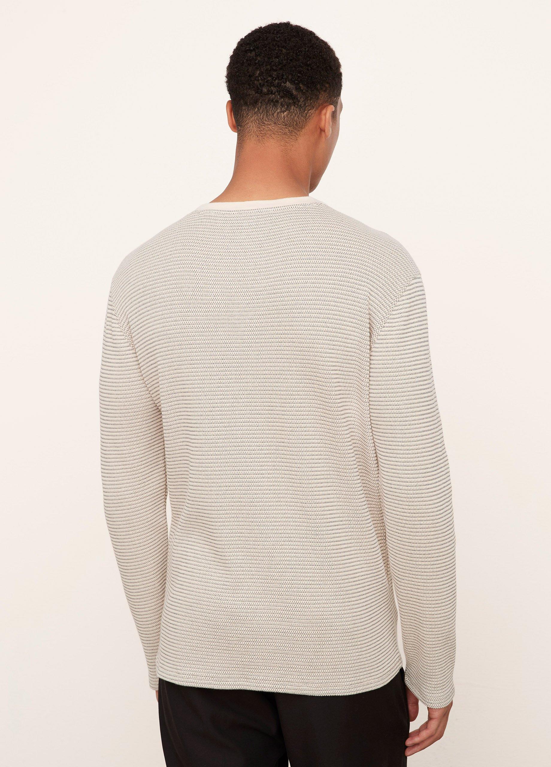 Thermal Stripe Long Sleeve Henley image number 3