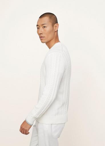 Cotton Cable Crew Sweater image number 2