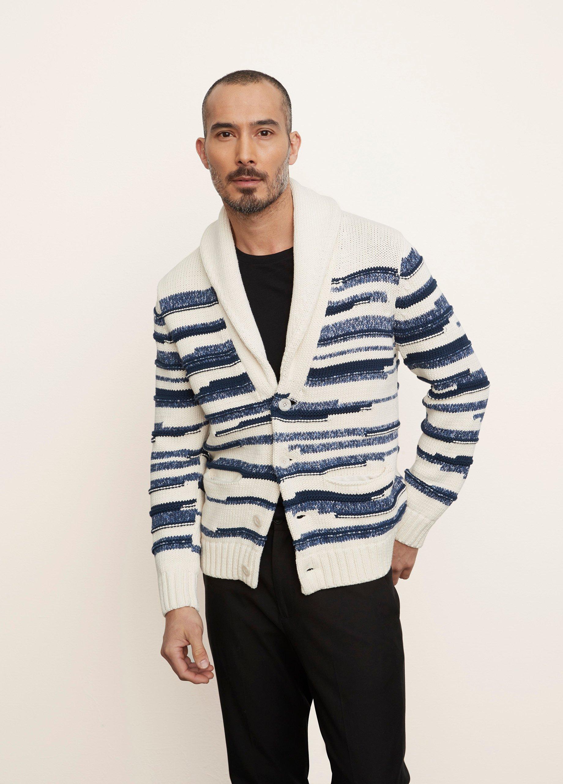 Space Dye Stripe Cardigan image number 1