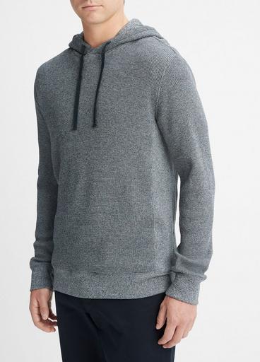 Mouliné Pima Cotton Thermal Popover Hoodie in Tees & Hoodies | Vince