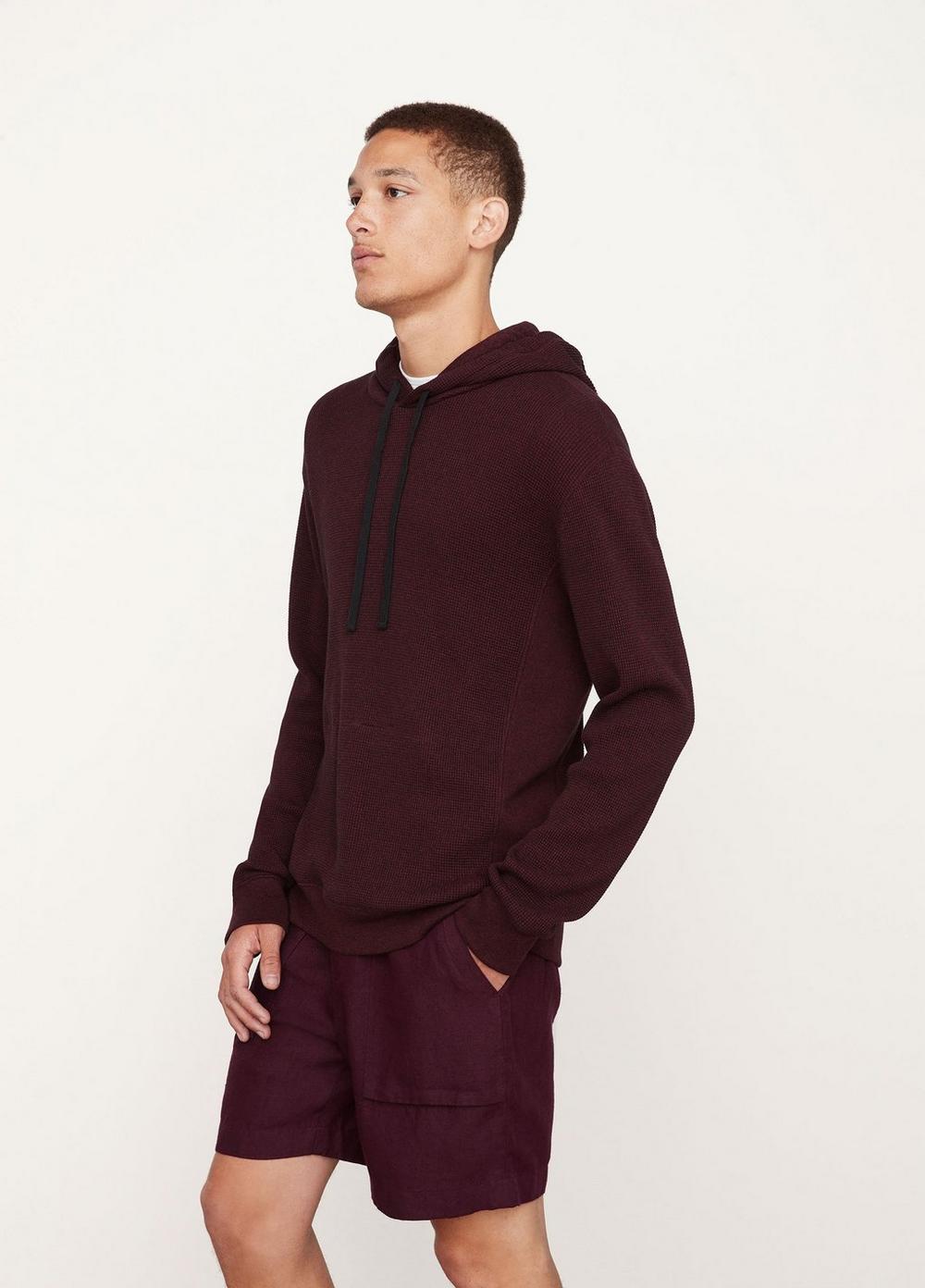 Pima Mouline Thermal Popover Hoodie