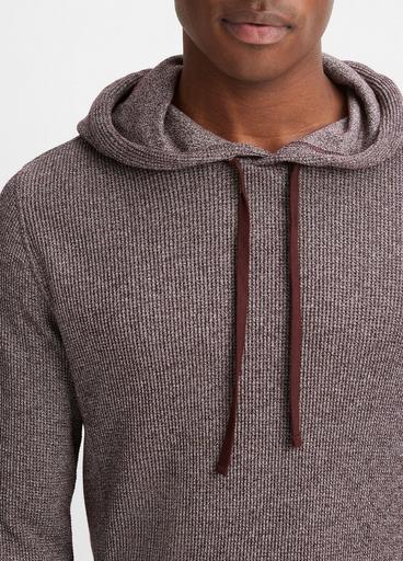 Mouliné Pima Cotton Thermal Popover Hoodie image number 1