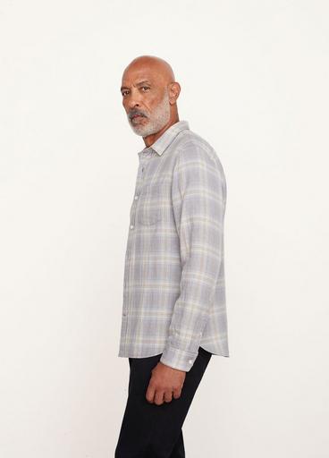 Double Face Shadow Plaid Long Sleeve Shirt image number 2