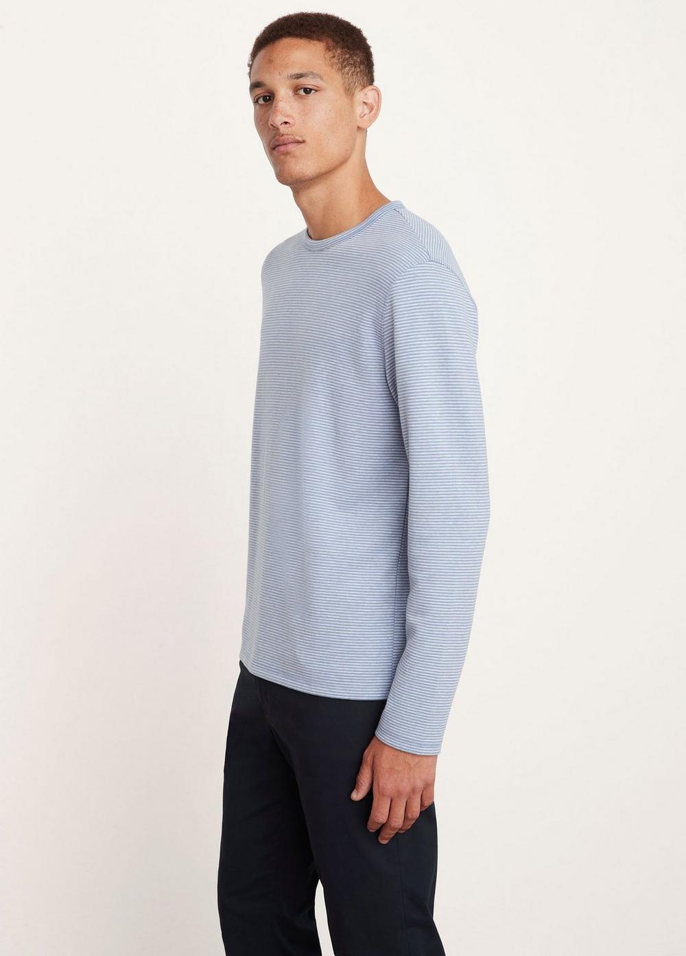 Double Face Striped Long Sleeve T-Shirt in Vince Sold Out Products 