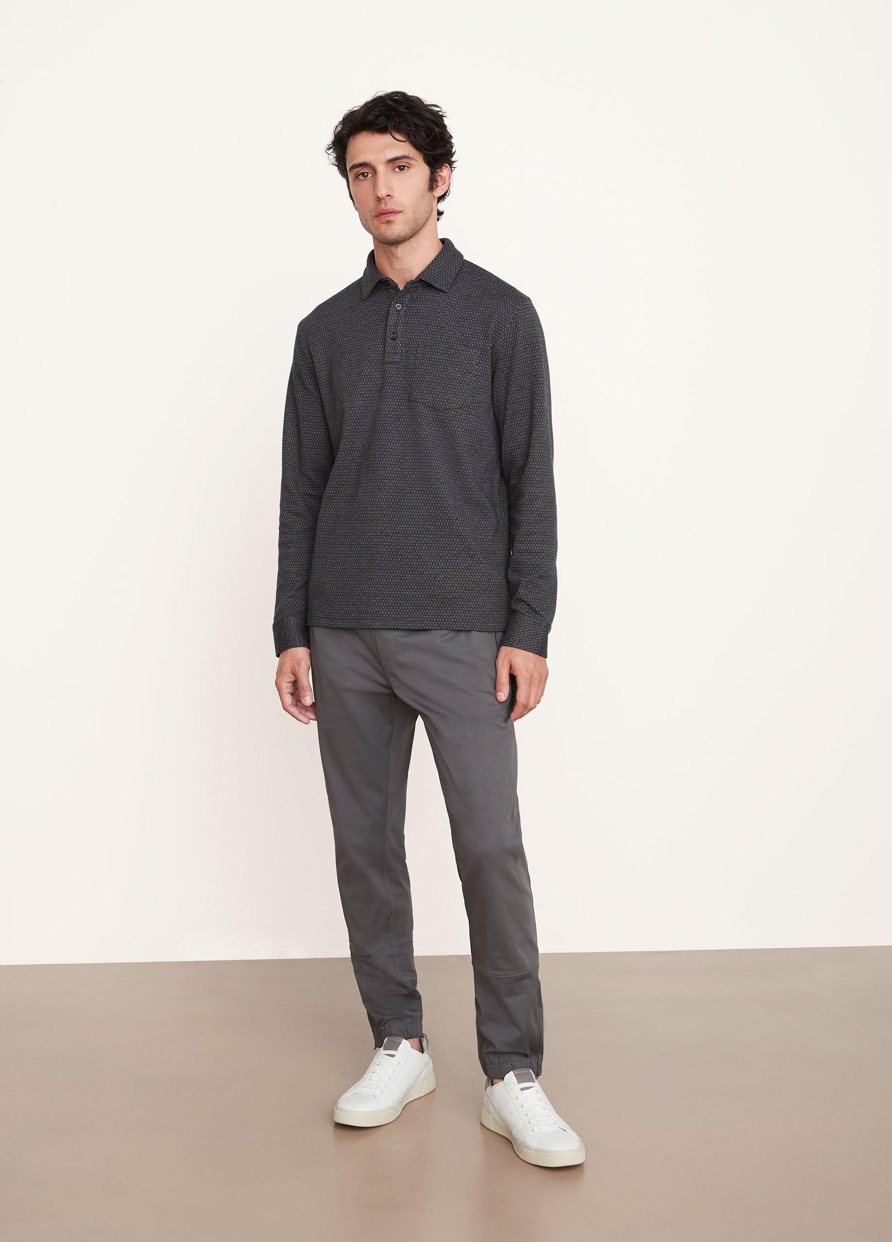 Birdseye Double Knit Long Sleeve Polo image number 0