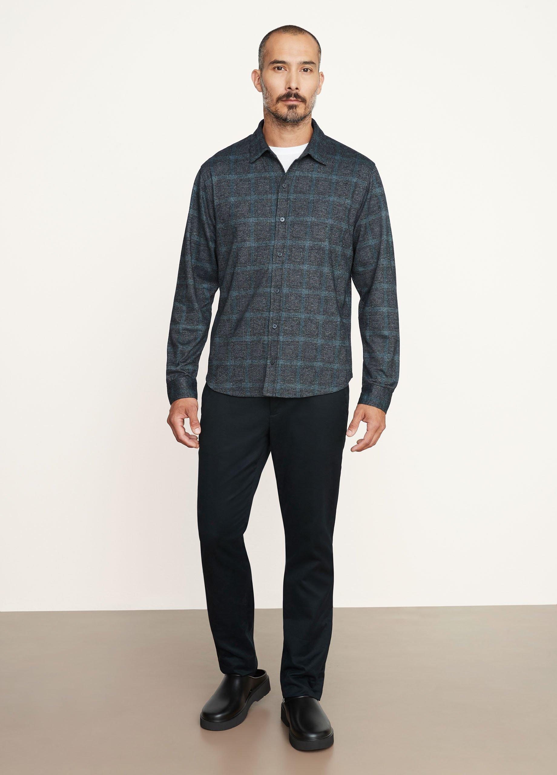 Plaid Jacquard Button-Down Shirt image number 0