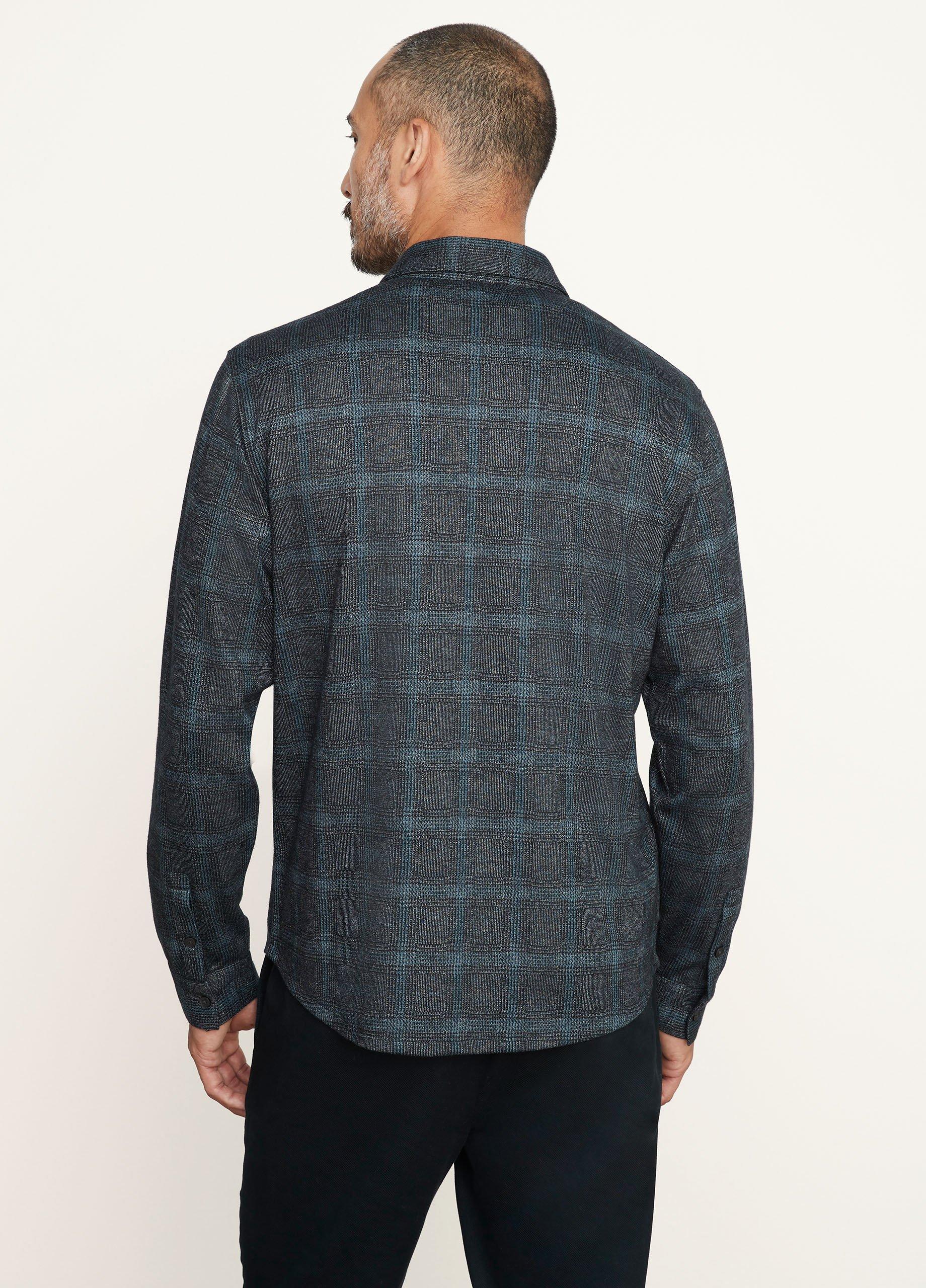 Plaid Jacquard Button-Down Shirt image number 3