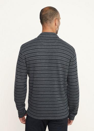Double Knit Jacquard Long Sleeve Polo image number 3