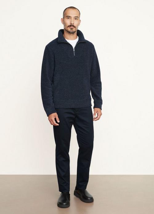 French Terry Quarter Zip Sweater