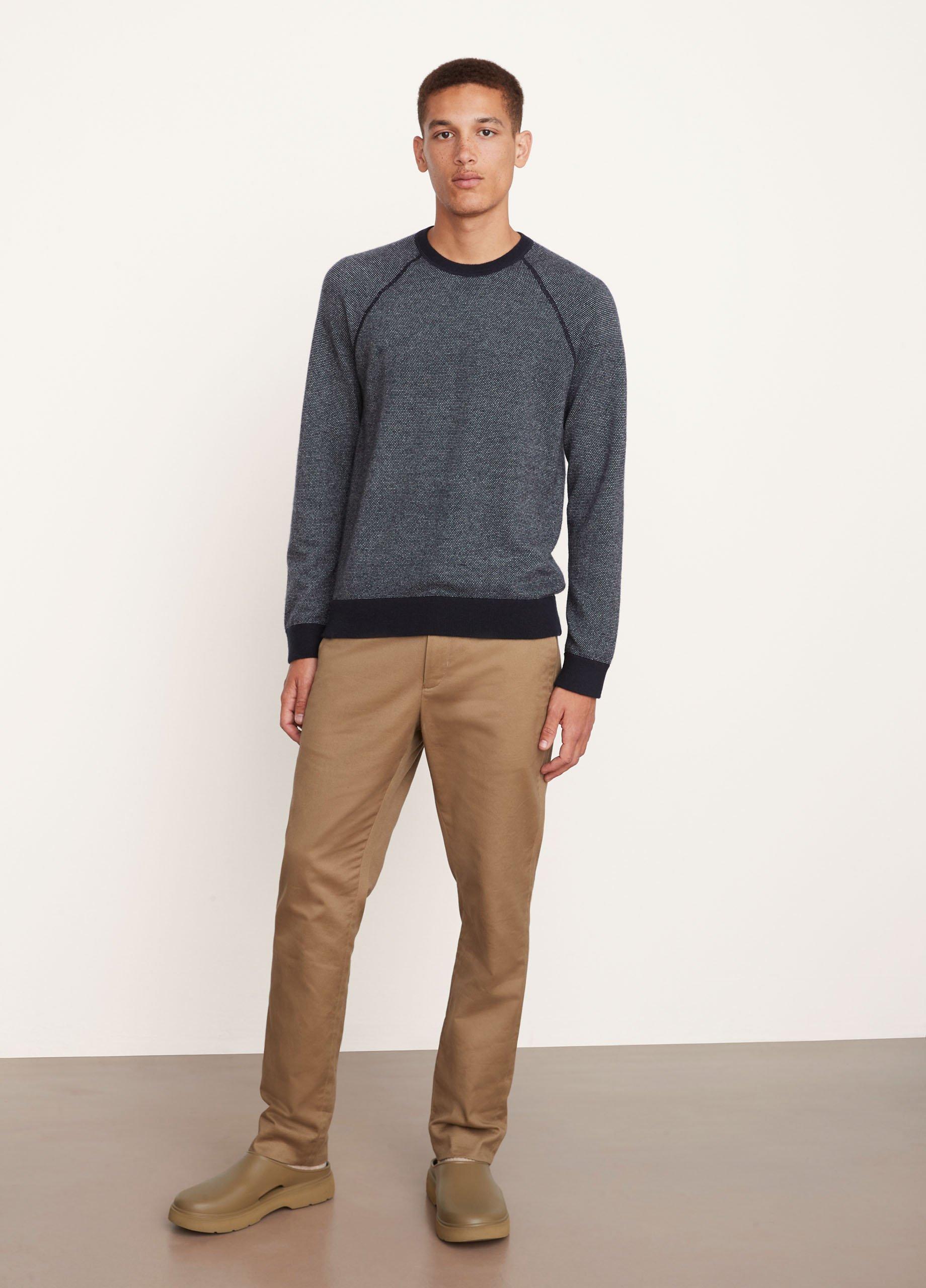 Birdseye Long Sleeve Sweatshirt in Vince Products Men | Vince