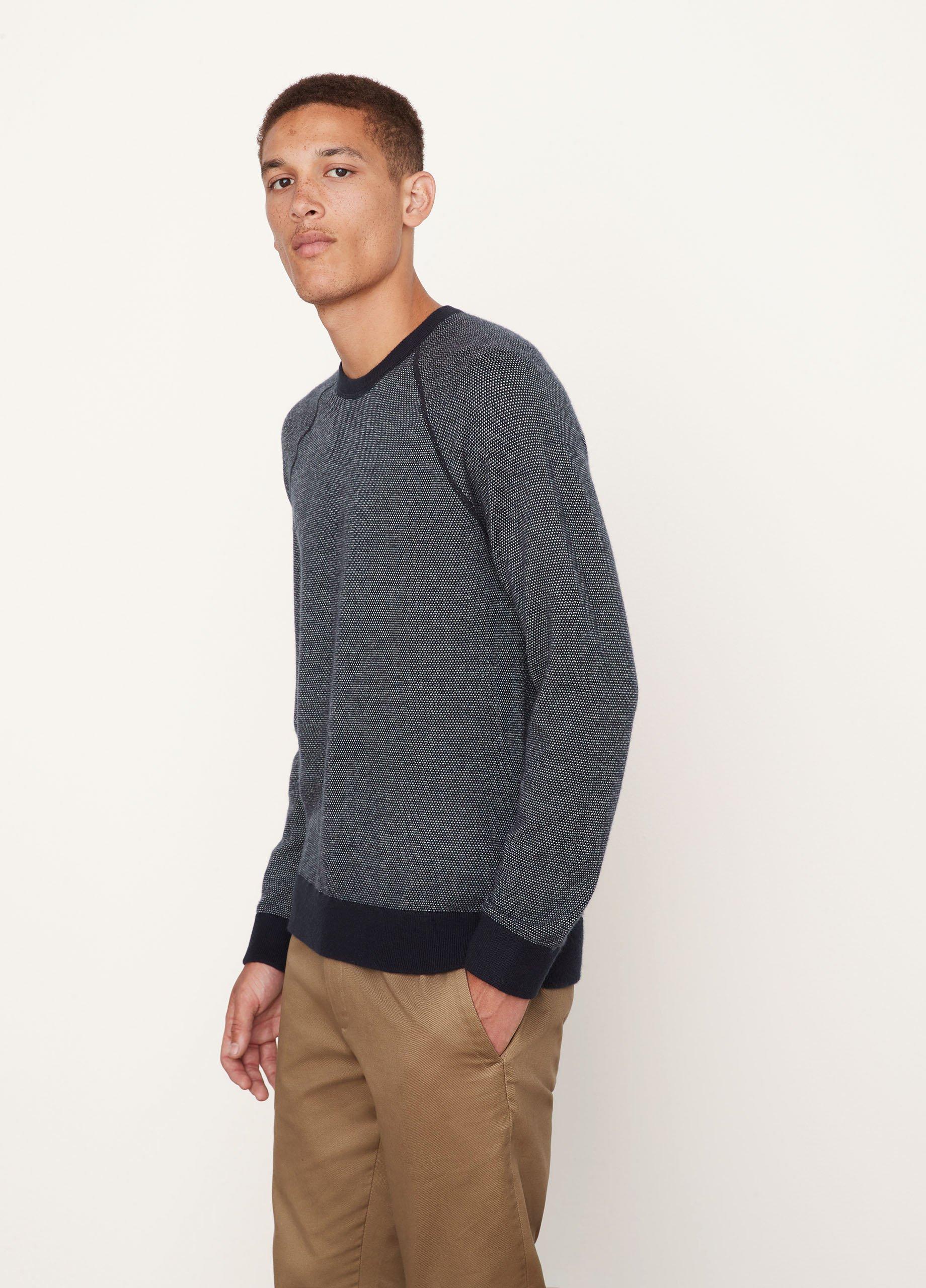 Birdseye Long Sleeve Sweatshirt in Vince Products Men | Vince