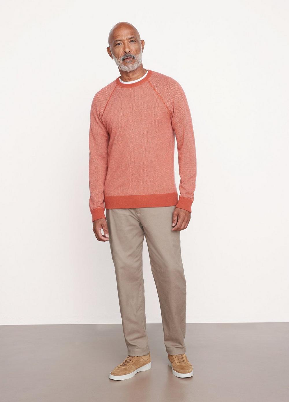 Vince Birdseye Long Sleeve Sweater