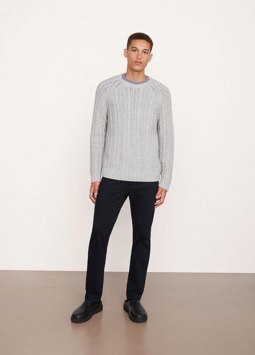 Cable Crew Neck Sweater