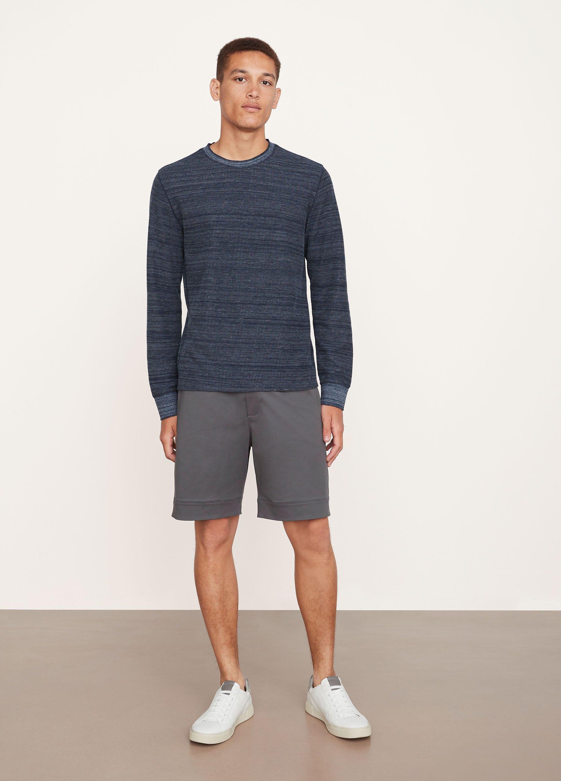 Heather Thermal Long Sleeve Crew Neck Shirt image number 0