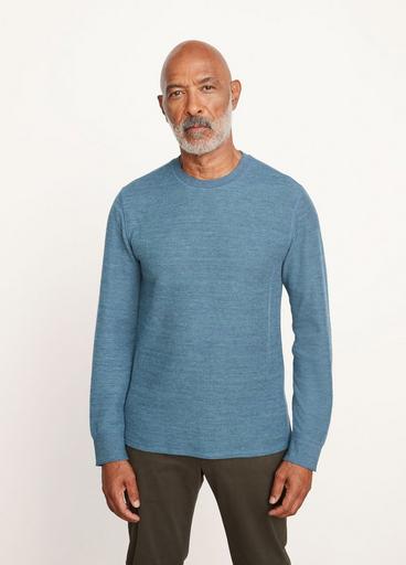 Heather Thermal Long Sleeve Crew Neck T-Shirt image number 1