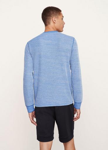 Heather Thermal Long Sleeve Crew Neck Shirt image number 3