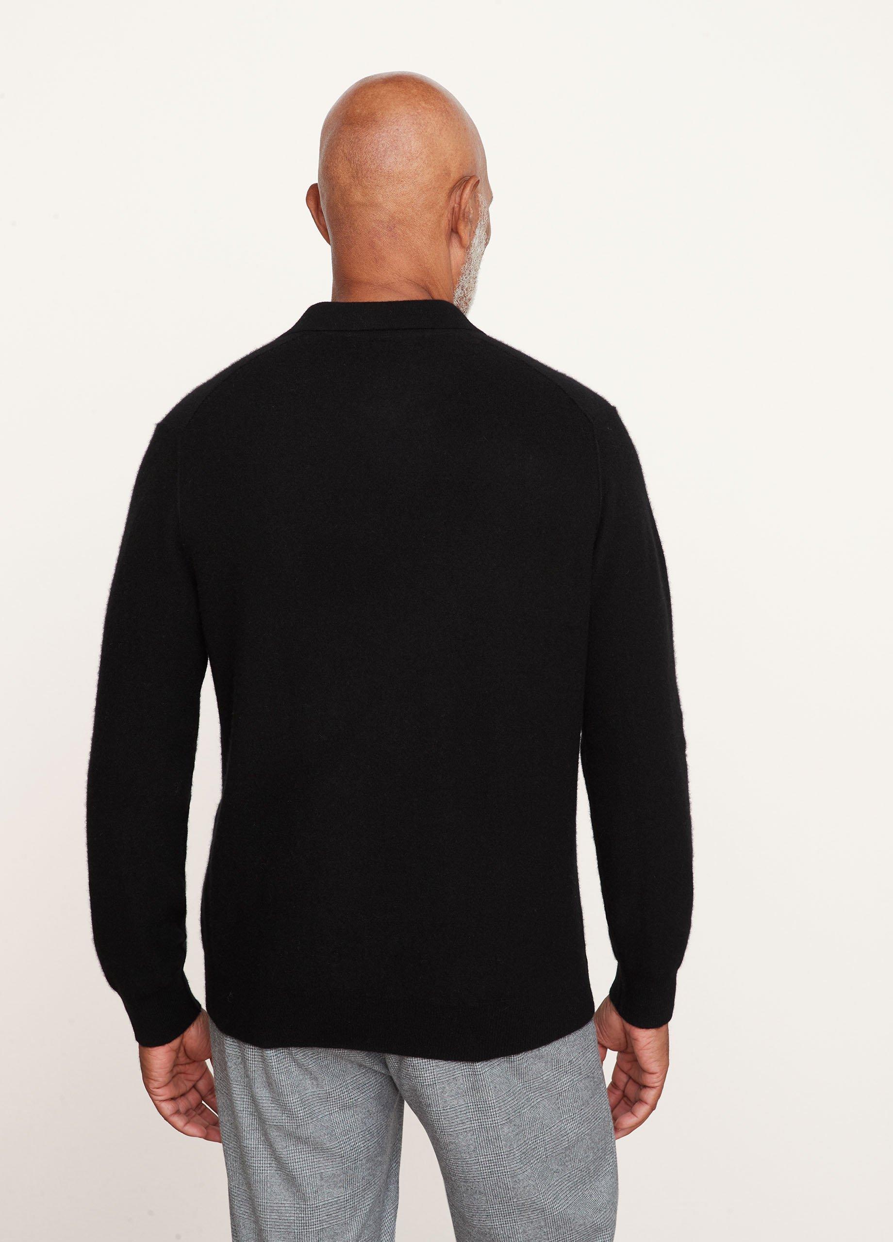 Plush Cashmere Johnny-Collar Polo image number 3