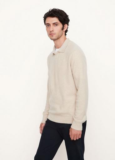 Plush Cashmere Johnny Collar Sweater image number 2