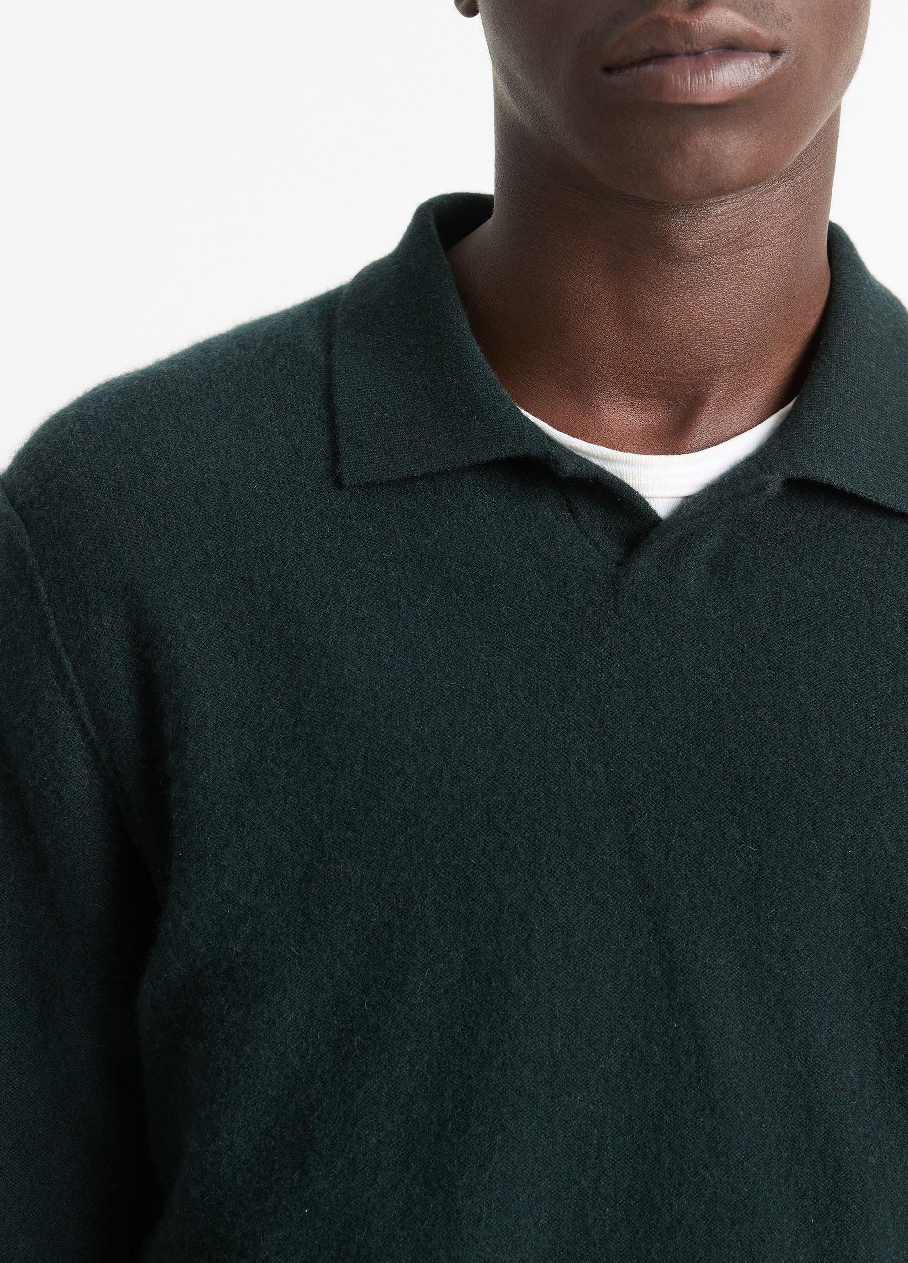 Plush Cashmere Johnny-Collar Polo image number 1