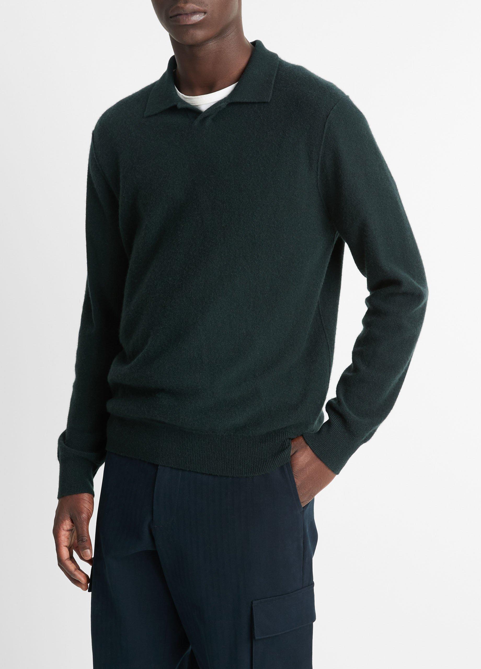 Plush Cashmere Johnny-Collar Polo image number 2