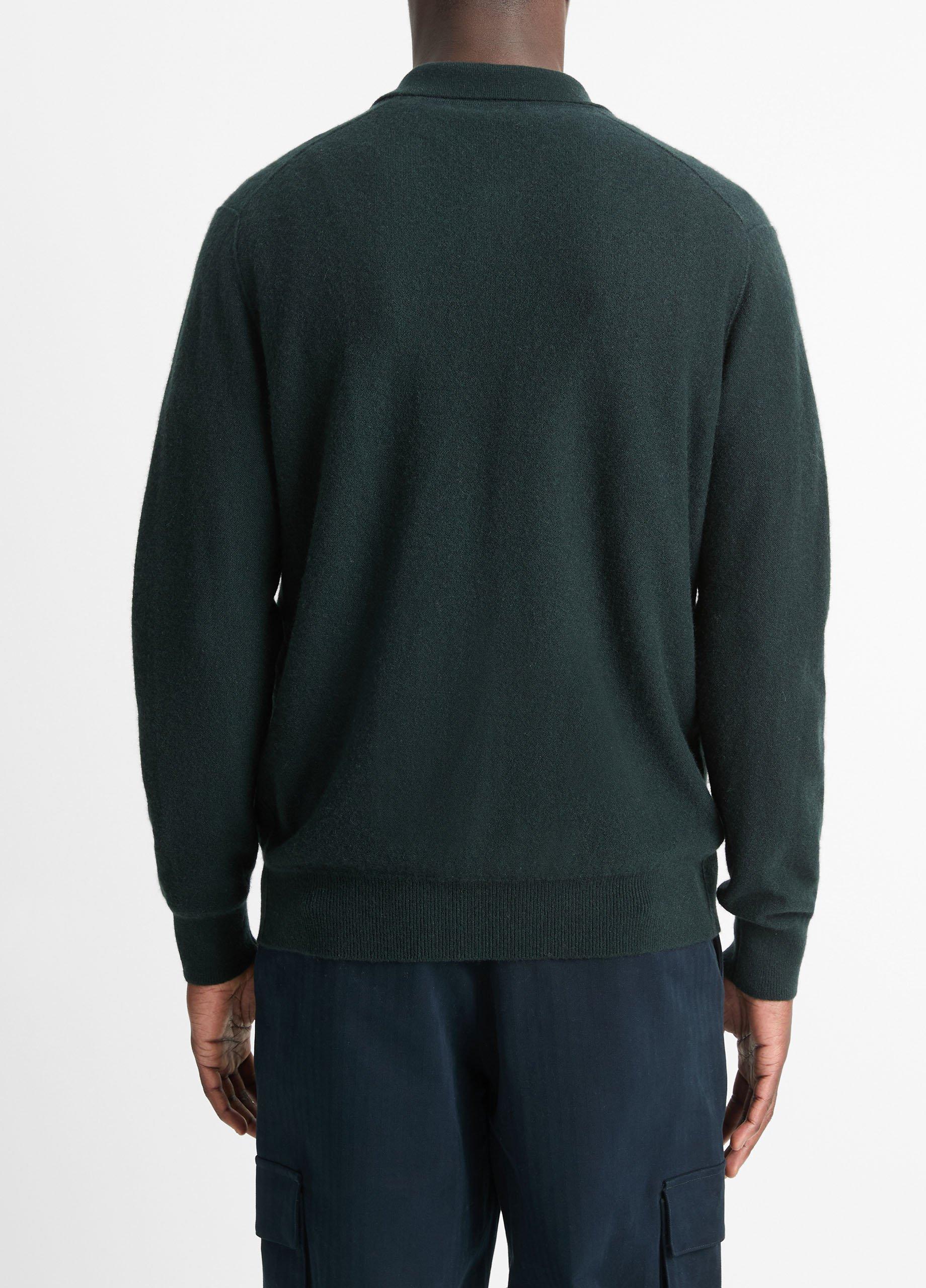 Plush Cashmere Johnny-Collar Polo image number 3