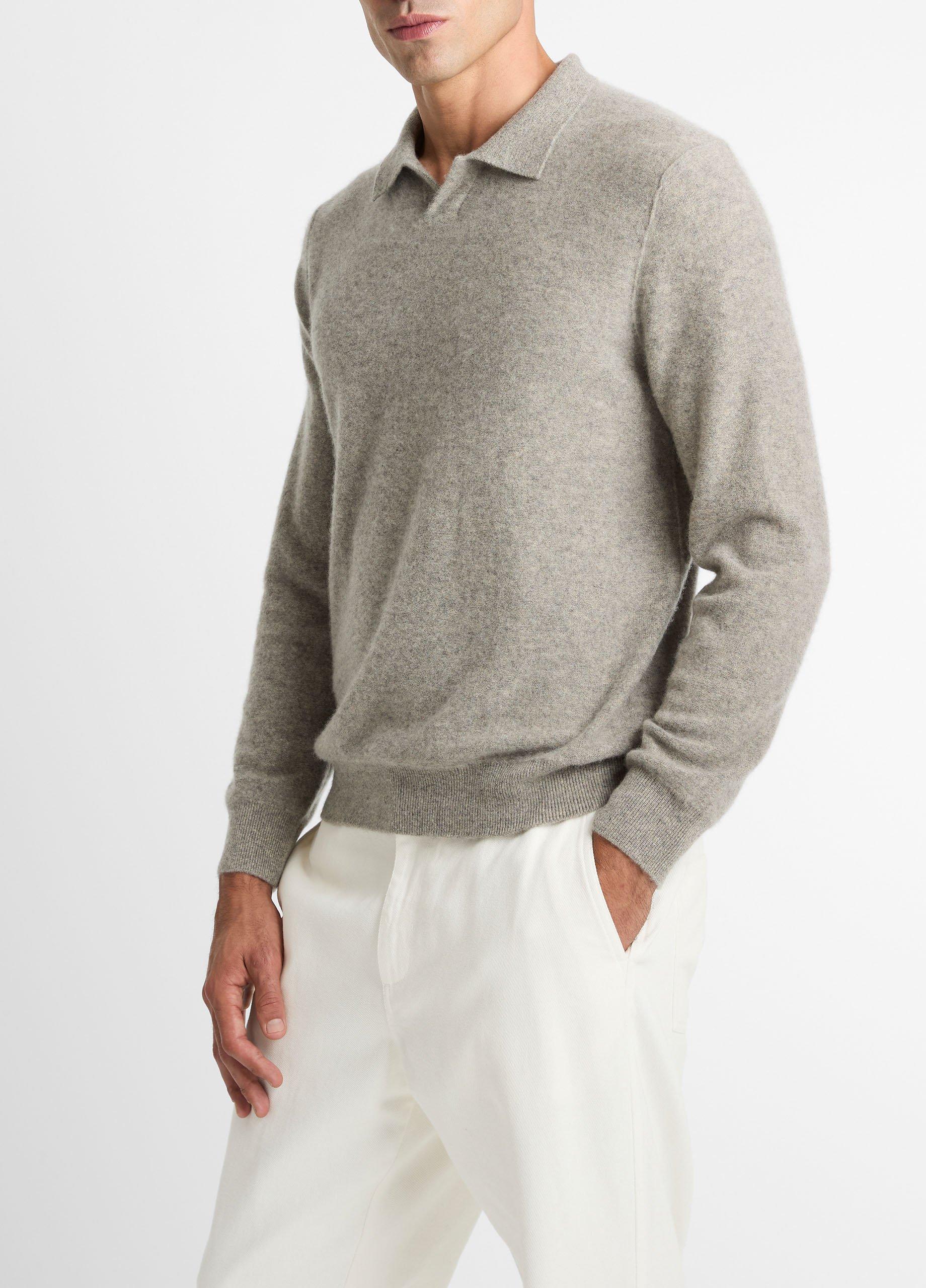 Plush Cashmere Johnny-Collar Polo image number 1