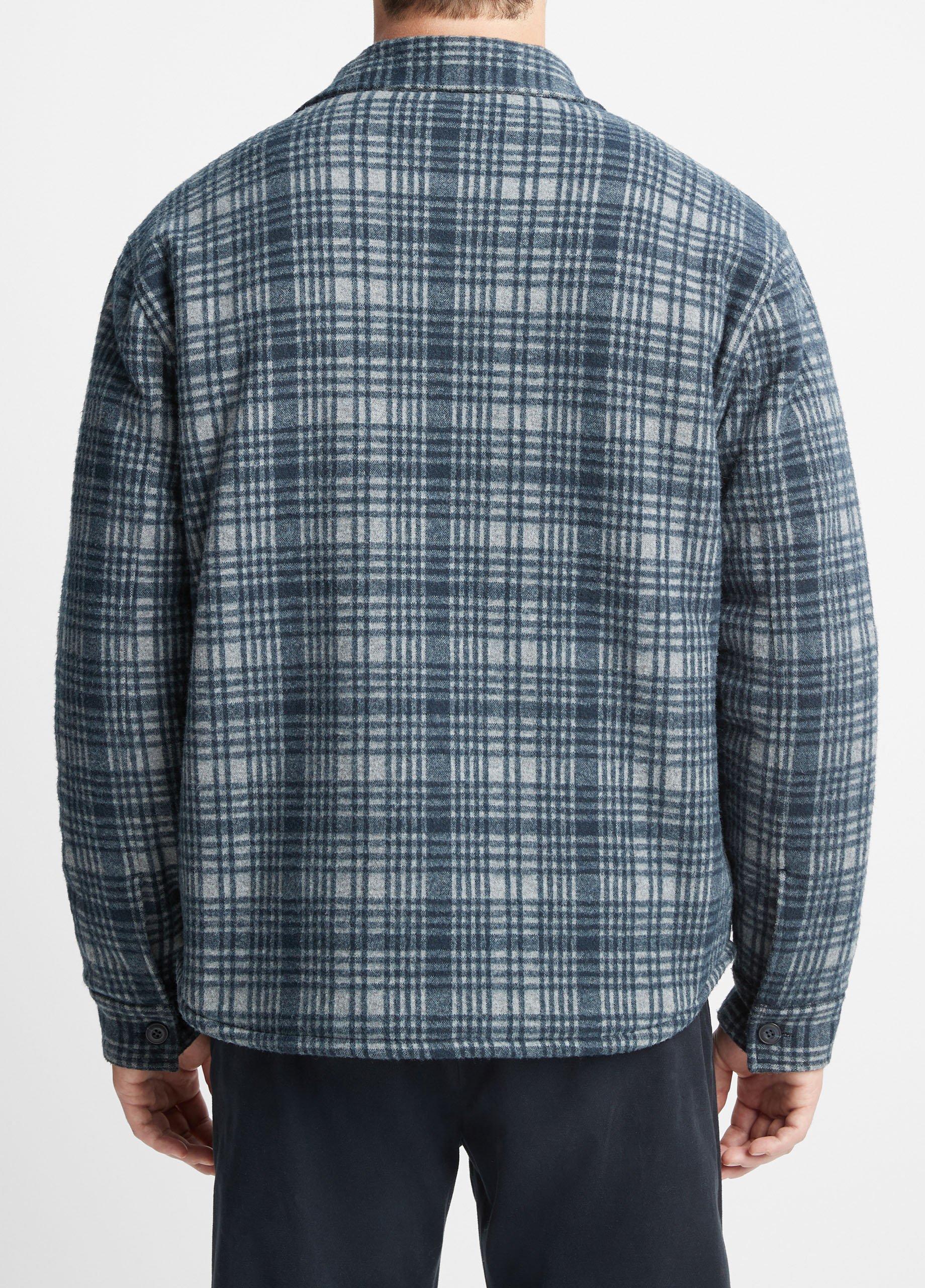 Vince plaid shirt jacket sale