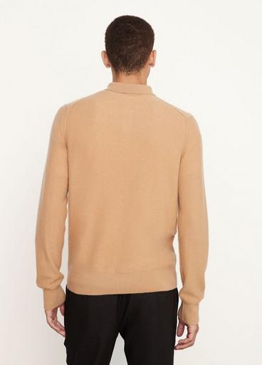 Boiled Cashmere Long Sleeve Polo image number 3