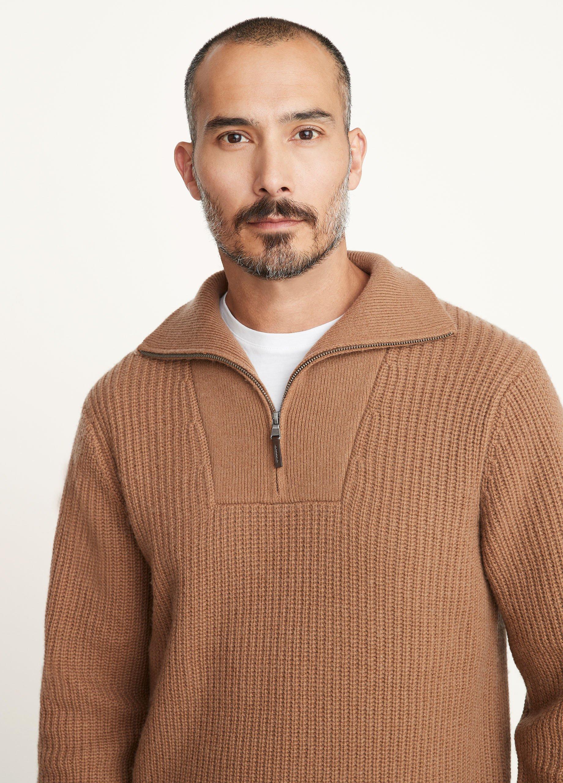 Shaker Stitch Half-Zip Pullover image number 1