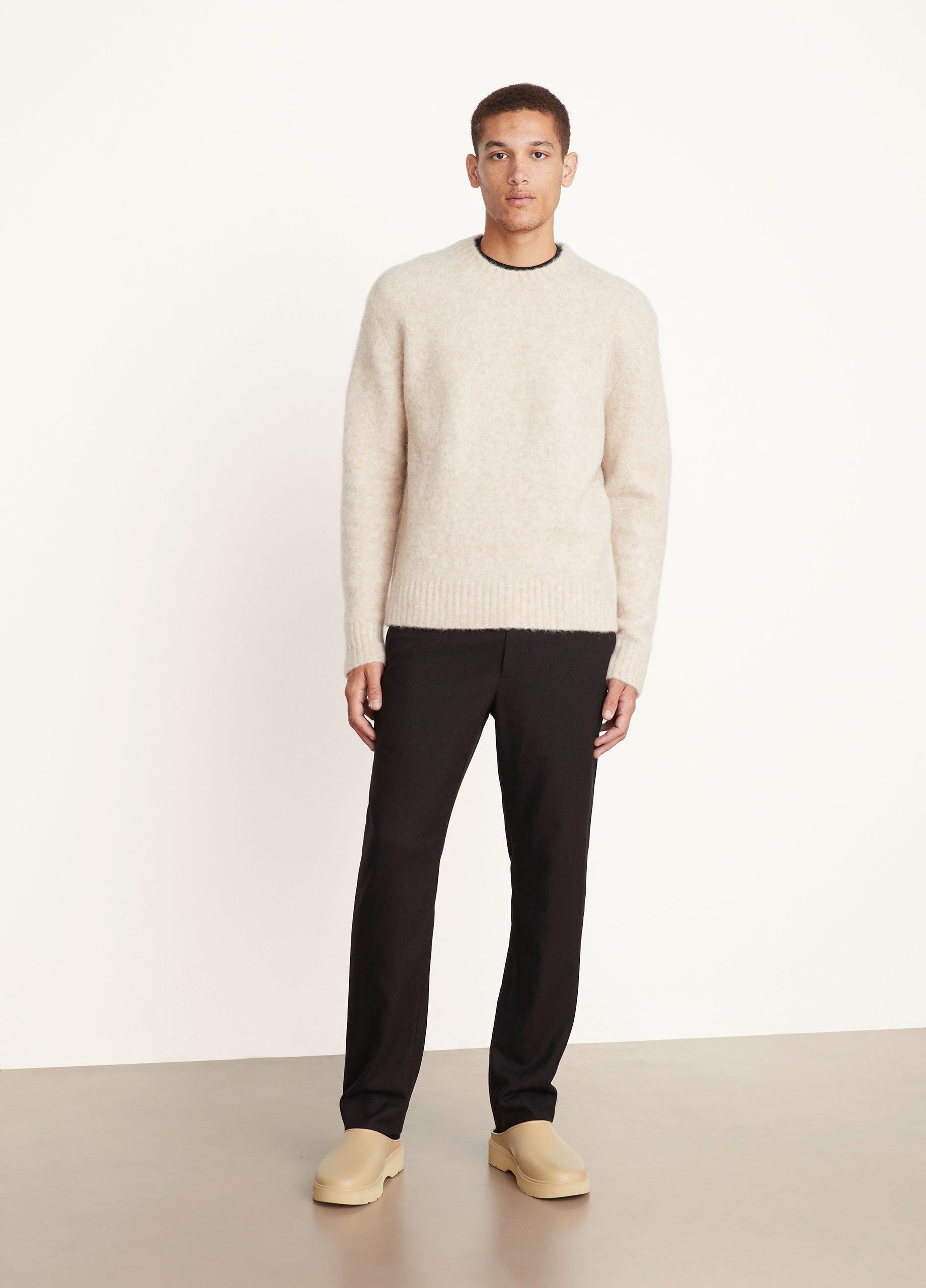 Brushed Crew Neck Sweater in Vince Products Men | Vince