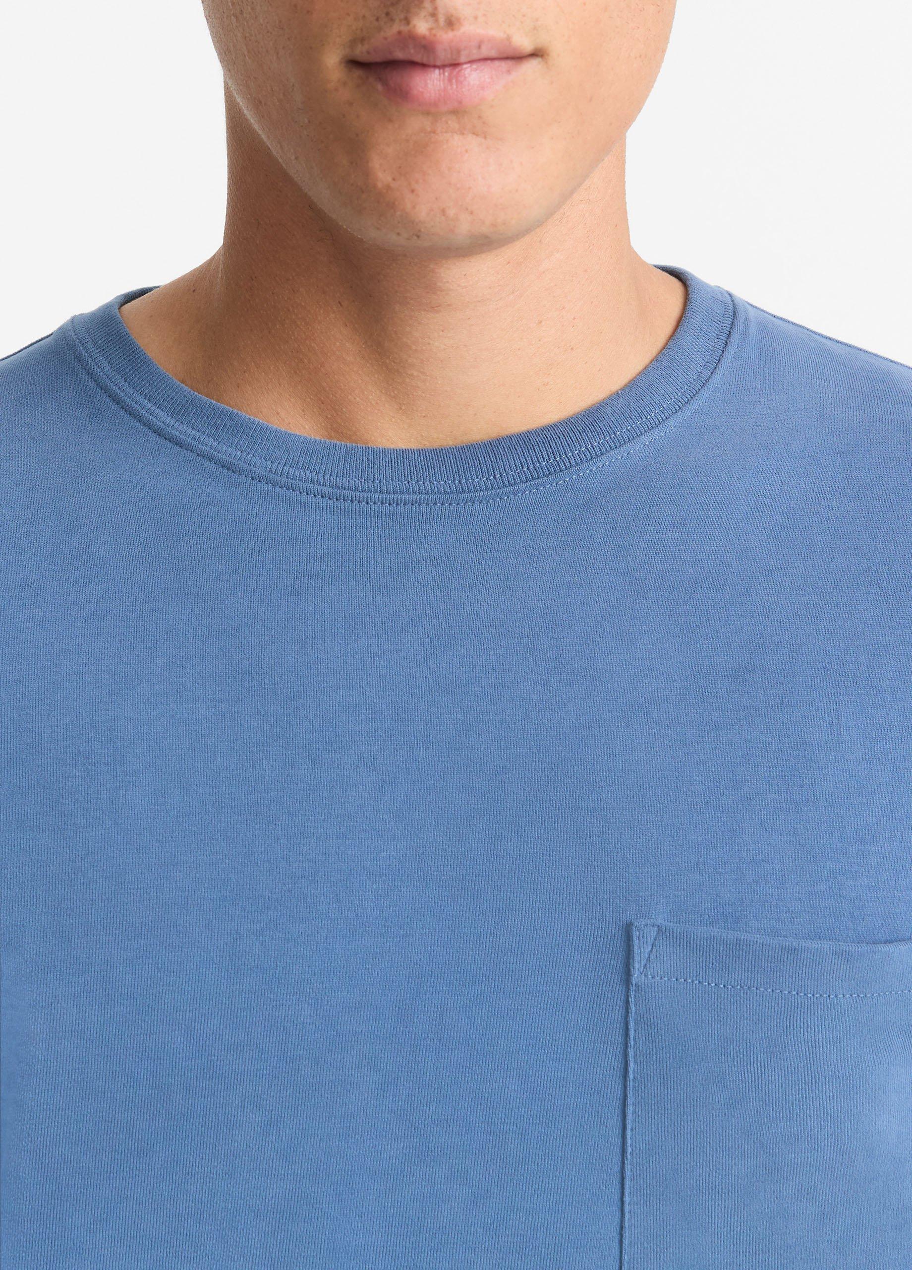 Sueded Jersey Long-Sleeve Pocket T-Shirt image number 1
