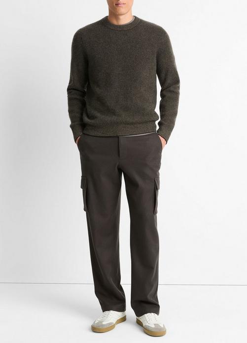 Plush Cashmere Thermal Crew Neck Sweater