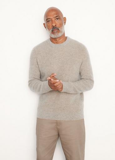 Plush Cashmere Thermal Crew Neck Sweater image number 1