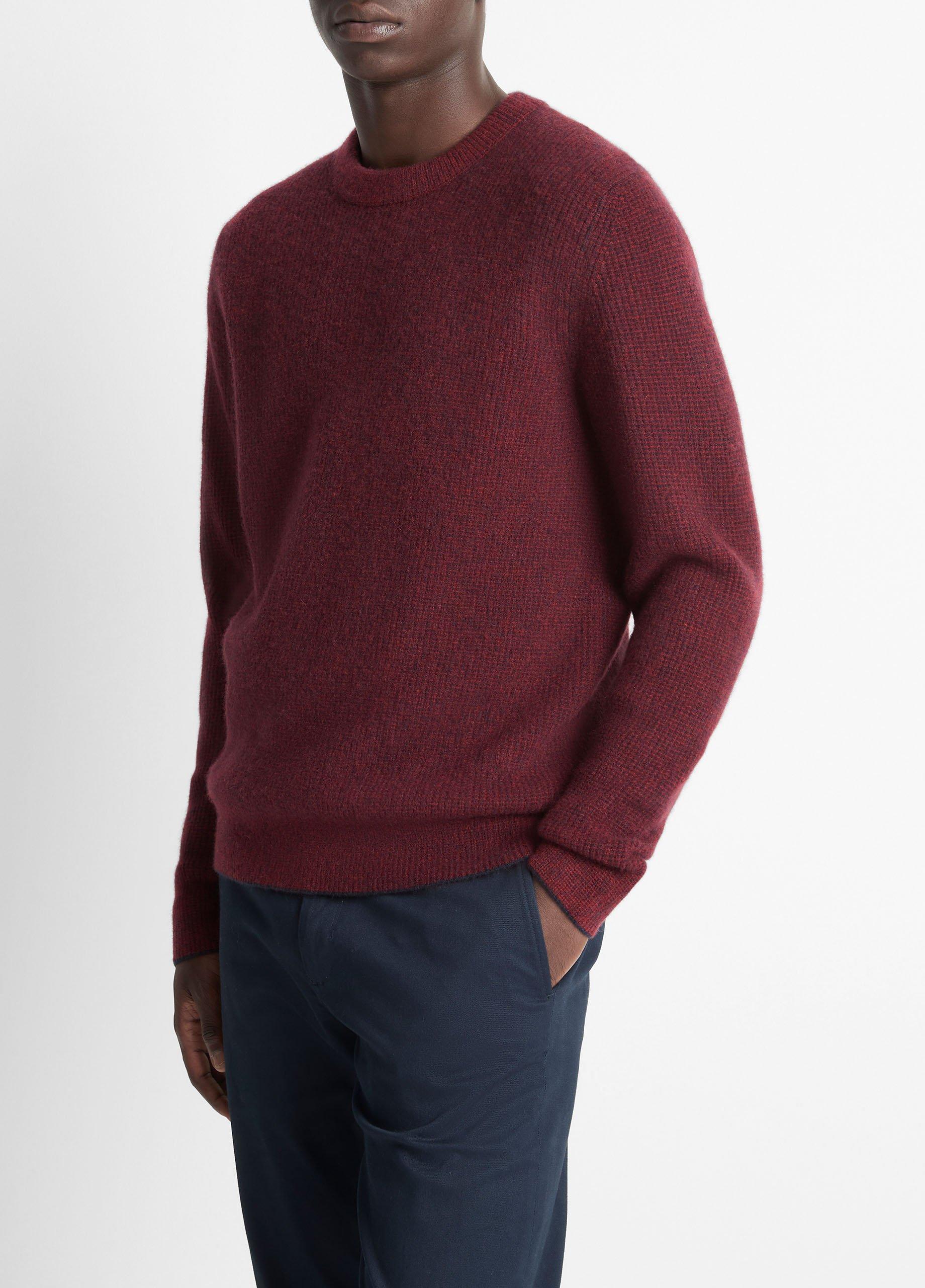 Plush Cashmere Thermal Crew Neck Sweater image number 1