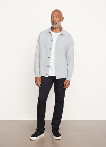 Felted Button-Down Overshirt image number 0