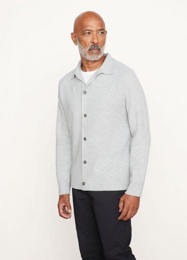 Felted Button-Down Overshirt image number 2