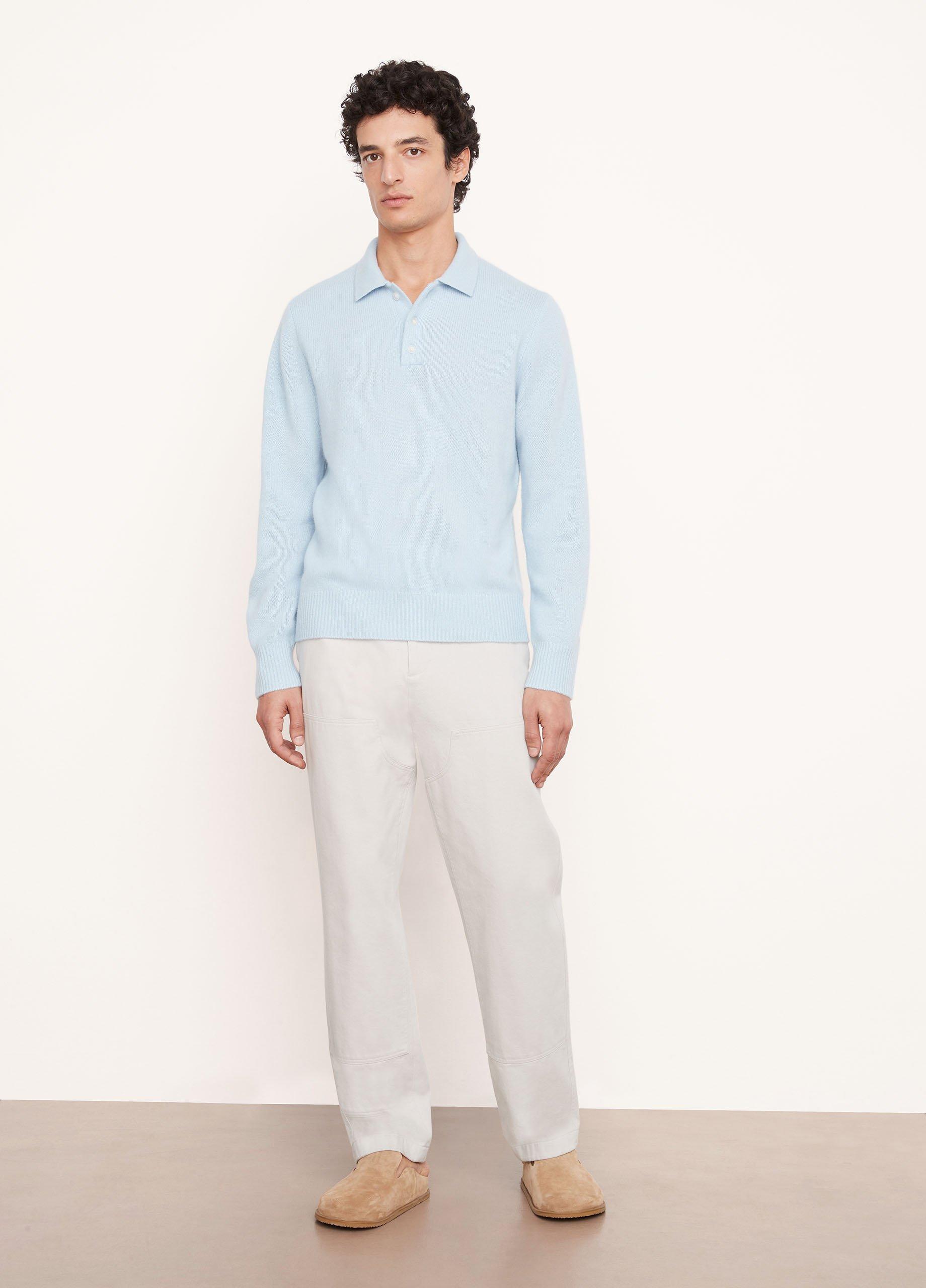 Lofty Cashmere Long Sleeve Polo image number 0