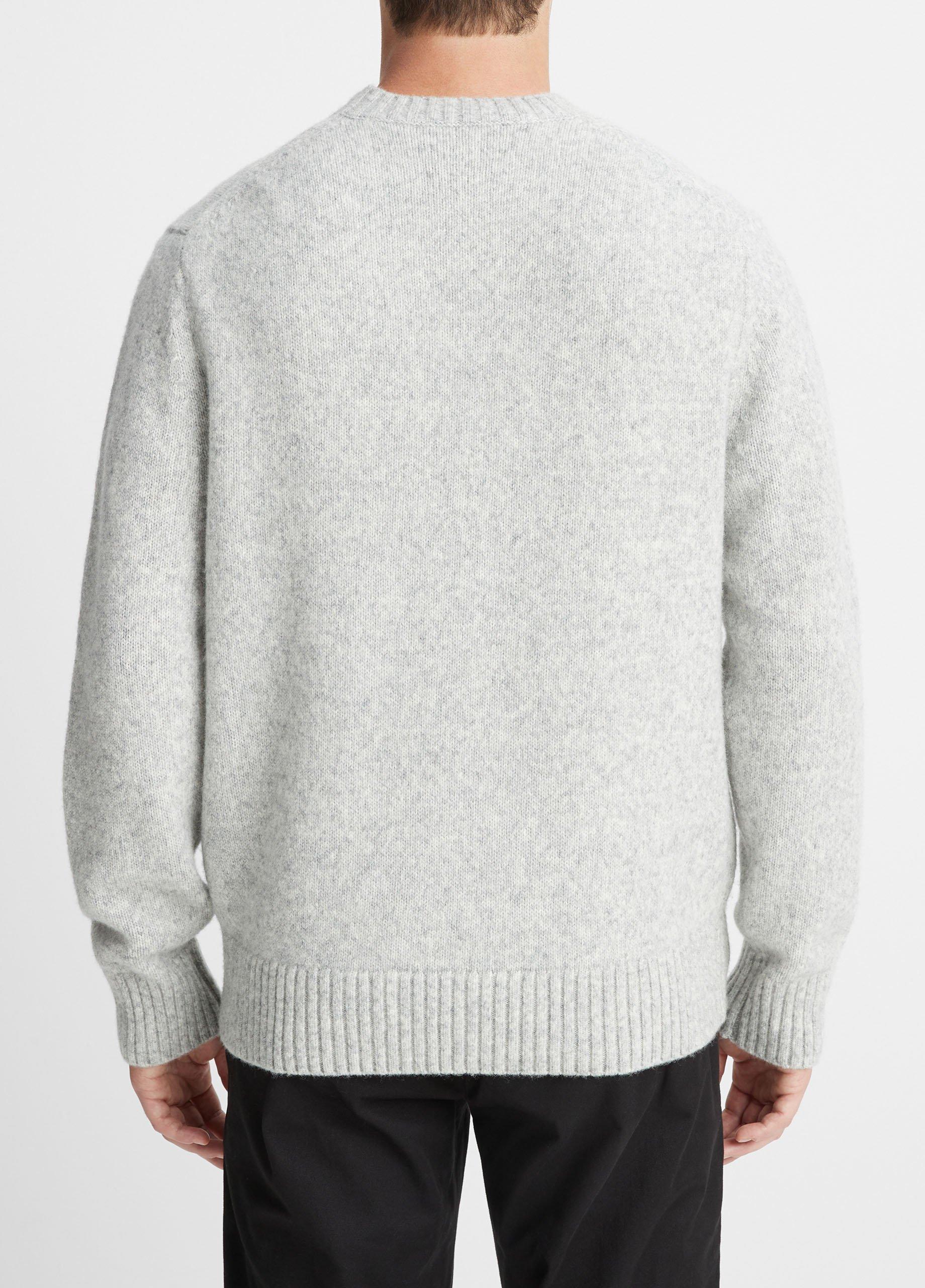 Mélange Long-Sleeve Crew Neck Sweater in Crew Neck | Vince