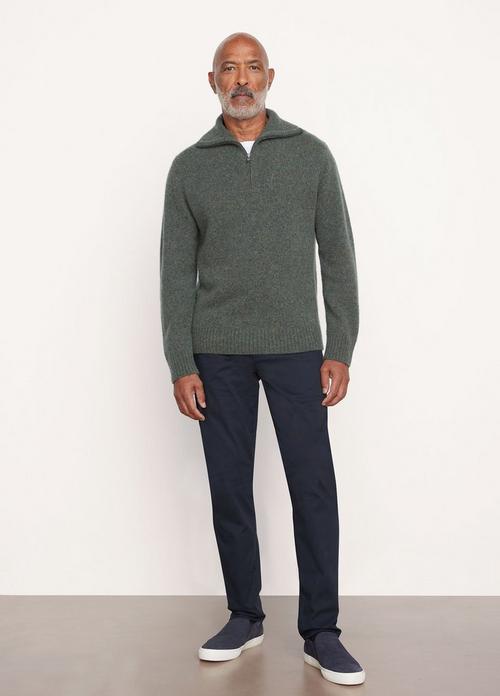 Mélange Quarter Zip Sweater