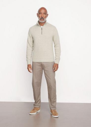 Donegal Cashmere Quarter Zip Sweater image number 0
