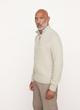 Donegal Cashmere Quarter Zip Sweater image number 2