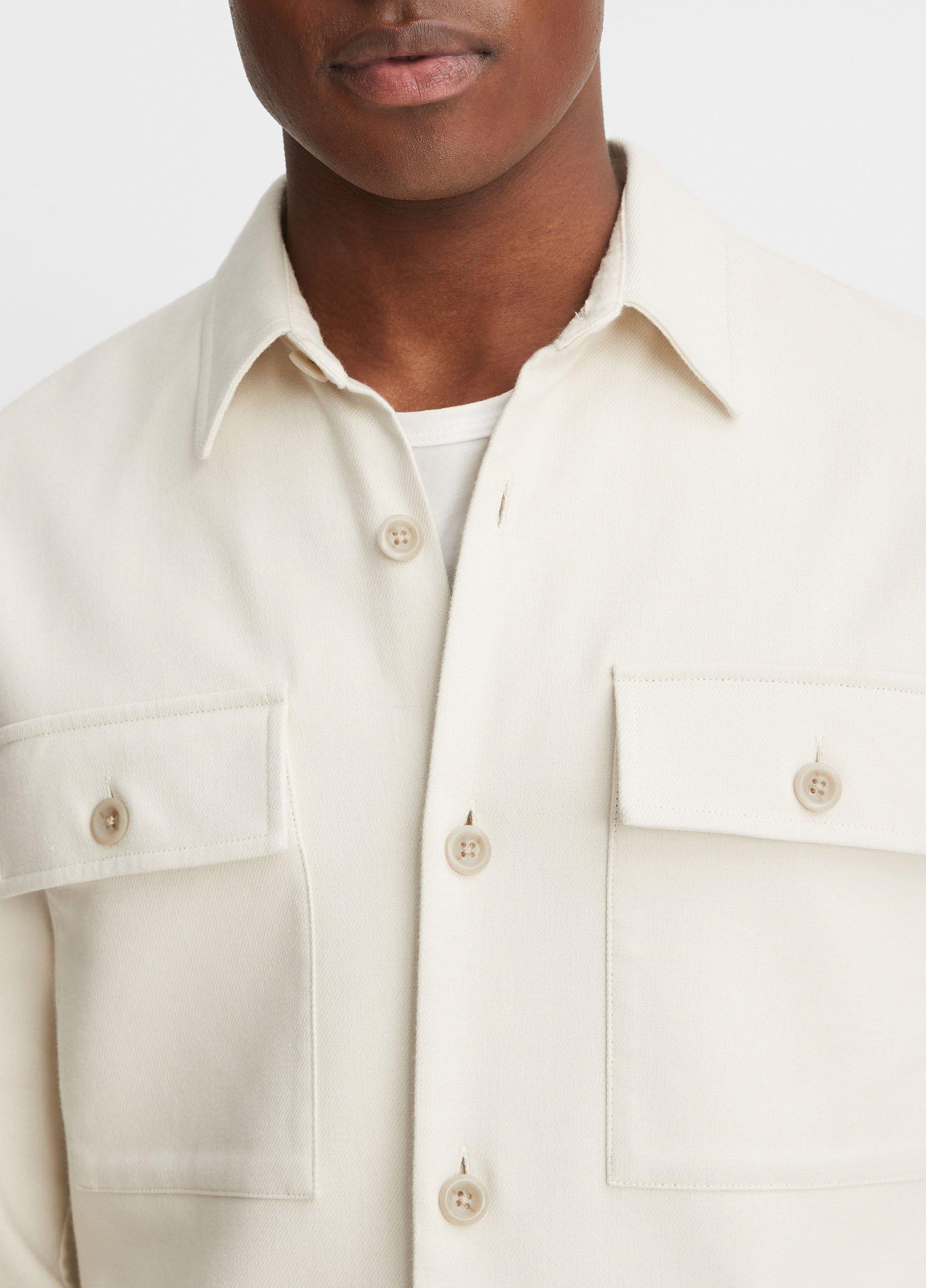 Double-Face Workwear Shirt in Long Sleeve | Vince